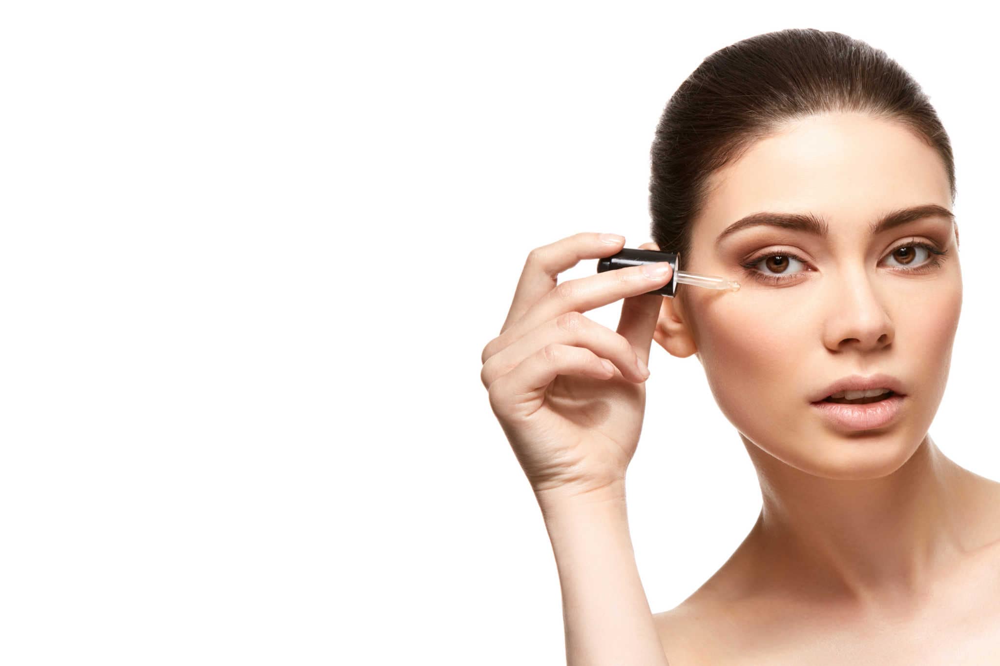Apply eyelash serum