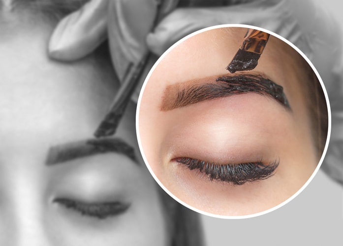 Eyebrow Tint on Eyebrows