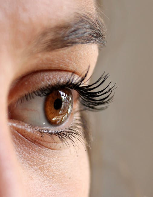Woman With Long Eyelashes From Serum