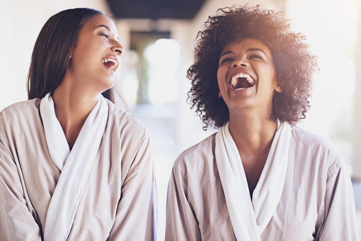 Two Women at a spa